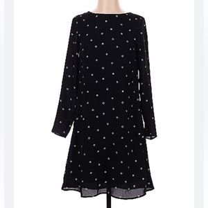 H&M A Line Dress size 2 Dark Blue Pattern